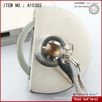 Stainless steel round lock with double door-one side